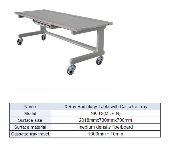 Mobile type x-ray table for sales form