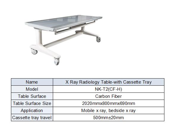 Mobile X ray table  for most of radiology examination form